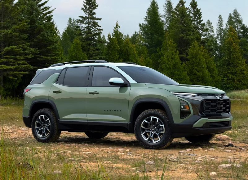 Chevy Equinox on dirt road