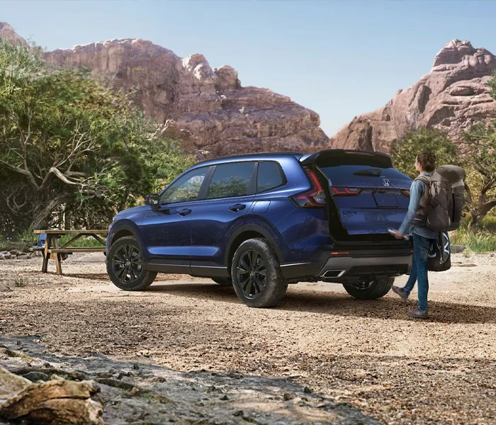 Honda Pilot at Camp Site