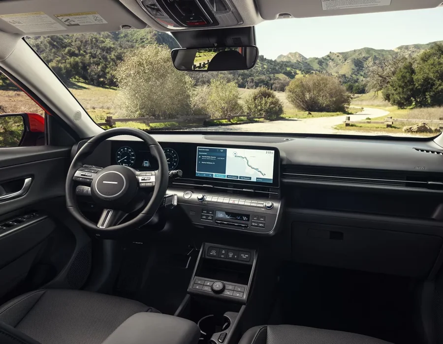Hyundai Kona front dash