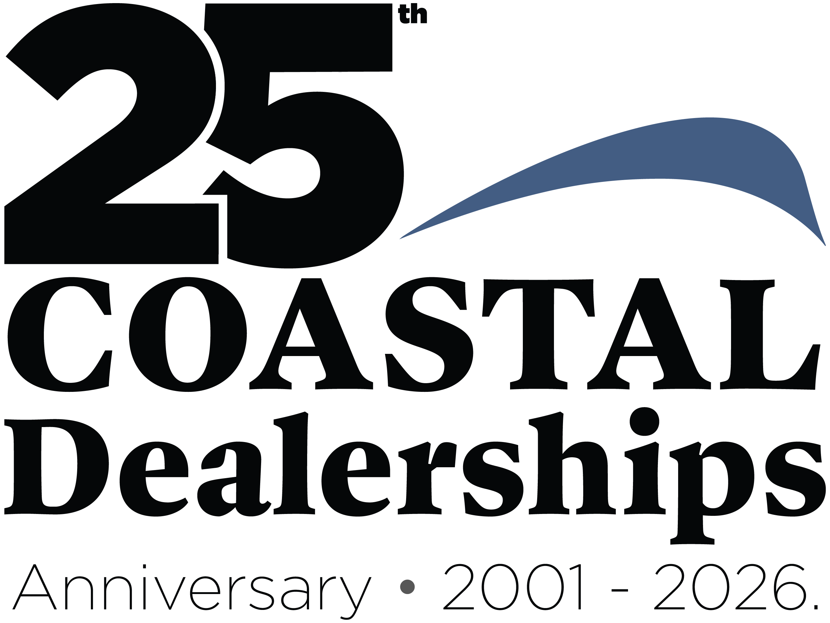 Coastal Nissan - 25th Anniversary Logo