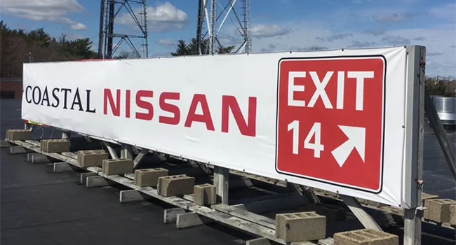 Coastal Nissan Dealership Sign