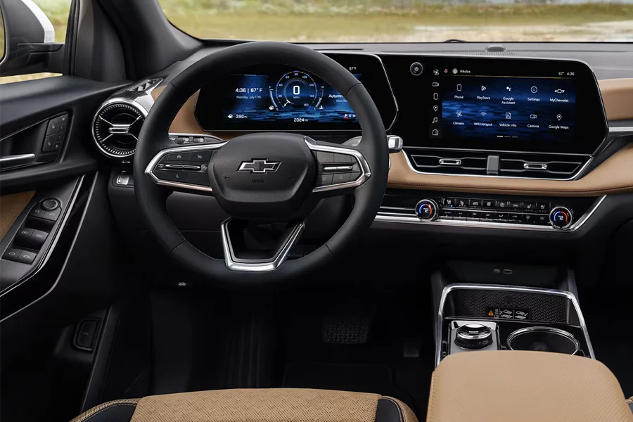 Interior of 2025 Chevy Equinox