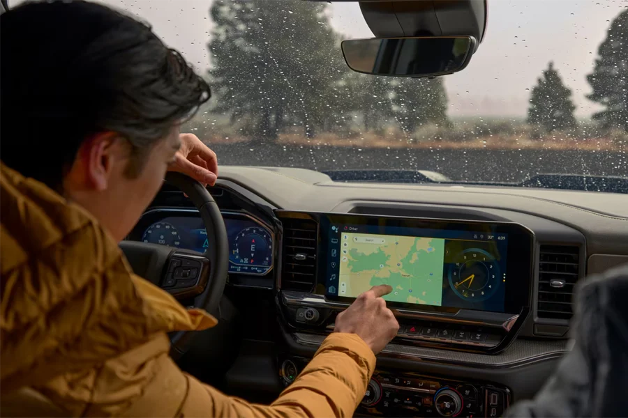 Interior of 2025 Chevy Silverado