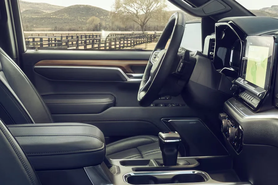 Interior of 2026 Chevy Silverado