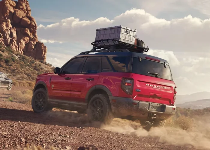 Ford Bronco Sport on a dirt road
